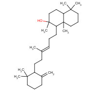 473-03-0 1-(6-(2,2-dimethyl-6-methylenecyclohexyl)-4-methylhex-3-enyl)decahydro-2,5,5,8a-tetramethyl-2-naphthol chemical structure