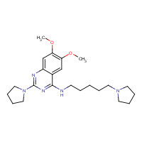 1620401-82-2 6,7-dimethoxy-2-pyrrolidin-1-yl-N-(5-pyrrolidin-1-ylpentyl)quinazolin-4-amine chemical structure