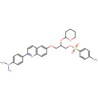 1374107-64-8 3-((2-(4-(dimethylamino)phenyl)quinolin-6-yl)oxy)-2-((tetrahydro-2H-pyran-2-yl)oxy)propyl 4-methylbenzenesulfonate chemical structure