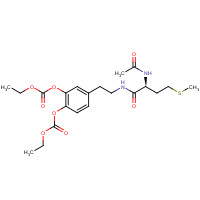 74639-40-0 [4-[2-[[(2S)-2-acetamido-4-methylsulfanylbutanoyl]amino]ethyl]-2-ethoxycarbonyloxyphenyl] ethyl carbonate chemical structure