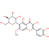 25680-56-2 2-(3,4-dihydroxyphenyl)-3,5-dihydroxy-7-methoxy-6-[(2S,4R,5S)-3,4,5-trihydroxy-6-(hydroxymethyl)oxan-2-yl]chromen-4-one chemical structure