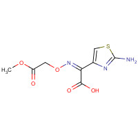 80554-17-8 (Z)-2-(2-aminothiazol-4-yl)-2-(2-methoxy-2- oxoethoxyimino)acetic acid chemical structure