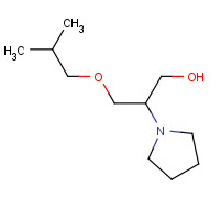 125905-50-2 β-[(2-methylpropoxy)methyl]-1-Pyrrolidineethanol chemical structure
