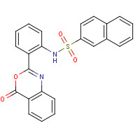 10128-55-9 N-[2-(4-oxo-3,1-benzoxazin-2-yl)phenyl]naphthalene-2-sulfonamide chemical structure