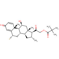 29205-06-9 [2-[(6S,8S,9S,10R,11S,13S,14S,16R,17S)-6-fluoro-11-hydroxy-10,13,16-trimethyl-3-oxo-6,7,8,9,11,12,14,15,16,17-decahydrocyclopenta[a]phenanthren-17-yl]-2-oxoethyl] 2,2-dimethylpropanoate chemical structure