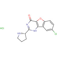 1169562-71-3 8-chloro-2-[(2S)-pyrrolidin-2-yl]-1H-[1]benzofuro[3,2-d]pyrimidin-4-one;hydrochloride chemical structure