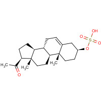 1247-64-9 Pregnenolone hydrogen sulfate chemical structure