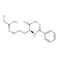 913723-61-2 N-[(2S)-1-amino-5-[(1-amino-2-chloroethylidene)amino]-1-oxopentan-2-yl]benzamide chemical structure