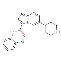 1198408-39-7 N-(2-chlorophenyl)-6-piperidin-4-ylimidazo[1,2-a]pyridine-3-carboxamide chemical structure