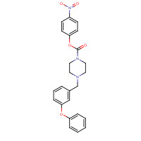 1210004-12-8 (4-nitrophenyl) 4-[(3-phenoxyphenyl)methyl]piperazine-1-carboxylate chemical structure