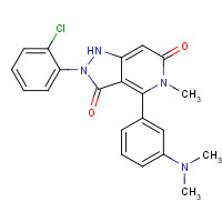1218942-37-0 2-(2-chlorophenyl)-4-[3-(dimethylamino)phenyl]-5-methyl-1H-pyrazolo[4,3-c]pyridine-3,6-dione chemical structure