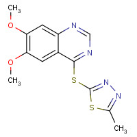 1225451-84-2 2-(6,7-dimethoxyquinazolin-4-yl)sulfanyl-5-methyl-1,3,4-thiadiazole chemical structure