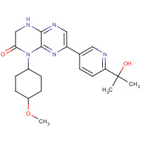 1228013-30-6 3-[6-(2-hydroxypropan-2-yl)pyridin-3-yl]-5-(4-methoxycyclohexyl)-7,8-dihydropyrazino[2,3-b]pyrazin-6-one chemical structure