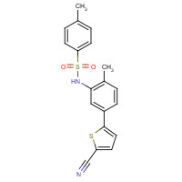 1233948-35-0 N-[5-(5-cyanothiophen-2-yl)-2-methylphenyl]-4-methylbenzenesulfonamide chemical structure