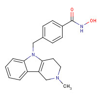 1252003-15-8 N-hydroxy-4-[(2-methyl-3,4-dihydro-1H-pyrido[4,3-b]indol-5-yl)methyl]benzamide chemical structure