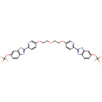 1256094-72-0 6-(trifluoromethoxy)-2-[5-[2-[2-[6-[6-(trifluoromethoxy)-1H-benzimidazol-2-yl]pyridin-3-yl]oxyethoxy]ethoxy]pyridin-2-yl]-1H-benzimidazole chemical structure