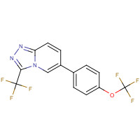 1262618-39-2 6-[4-(trifluoromethoxy)phenyl]-3-(trifluoromethyl)-[1,2,4]triazolo[4,3-a]pyridine chemical structure