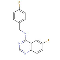 1262888-28-7 6-fluoro-N-[(4-fluorophenyl)methyl]quinazolin-4-amine chemical structure