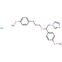 130495-35-1 1-[2-(4-methoxyphenyl)-2-[3-(4-methoxyphenyl)propoxy]ethyl]imidazole;hydrochloride chemical structure