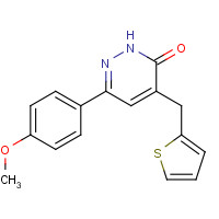 133315-73-7 3-(4-methoxyphenyl)-5-(thiophen-2-ylmethyl)-1H-pyridazin-6-one chemical structure