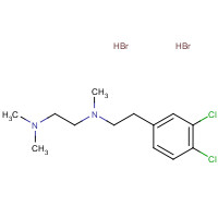 138356-21-5 N&apos;-[2-(3,4-dichlorophenyl)ethyl]-N,N,N&apos;-trimethylethane-1,2-diamine;dihydrobromide chemical structure