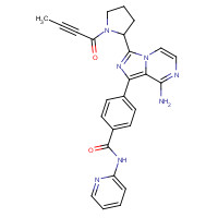 1420477-60-6 4-[8-amino-3-[(2S)-1-but-2-ynoylpyrrolidin-2-yl]imidazo[1,5-a]pyrazin-1-yl]-N-pyridin-2-ylbenzamide chemical structure