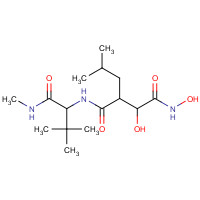 154039-60-8 (2R,3S)-N-[(2S)-3,3-dimethyl-1-(methylamino)-1-oxobutan-2-yl]-N&apos;,3-dihydroxy-2-(2-methylpropyl)butanediamide chemical structure