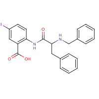 1594094-64-0 2-[[(2S)-2-(benzylamino)-3-phenylpropanoyl]amino]-5-iodobenzoic acid chemical structure