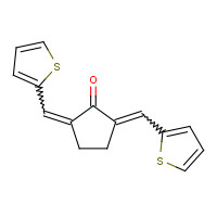 176957-55-4 (2E,5E)-2,5-bis(thiophen-2-ylmethylidene)cyclopentan-1-one chemical structure