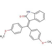 193620-69-8 3-[bis(4-methoxyphenyl)methylidene]-1H-indol-2-one chemical structure