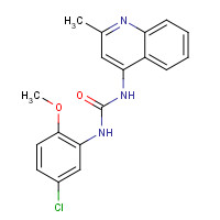 196868-63-0 1-(5-chloro-2-methoxyphenyl)-3-(2-methylquinolin-4-yl)urea chemical structure