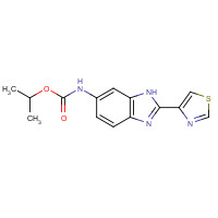 26097-80-3 propan-2-yl N-[2-(1,3-thiazol-4-yl)-3H-benzimidazol-5-yl]carbamate chemical structure