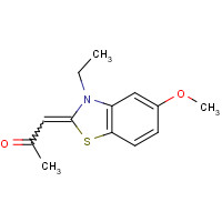 300801-52-9 (1Z)-1-(3-ethyl-5-methoxy-1,3-benzothiazol-2-ylidene)propan-2-one chemical structure