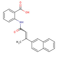 321674-73-1 2-[[(E)-3-naphthalen-2-ylbut-2-enoyl]amino]benzoic acid chemical structure
