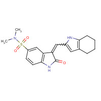 330161-87-0 (3Z)-N,N-dimethyl-2-oxo-3-(4,5,6,7-tetrahydro-1H-indol-2-ylmethylidene)-1H-indole-5-sulfonamide chemical structure
