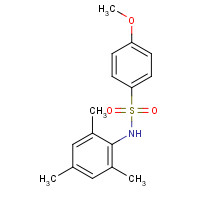 349085-82-1 4-methoxy-N-(2,4,6-trimethylphenyl)benzenesulfonamide chemical structure