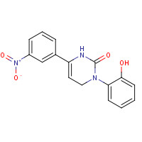 36945-98-9 3-(2-hydroxyphenyl)-6-(3-nitrophenyl)-1,4-dihydropyrimidin-2-one chemical structure