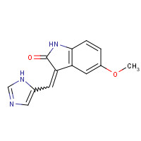 377090-84-1 (3Z)-3-(1H-imidazol-5-ylmethylidene)-5-methoxy-1H-indol-2-one chemical structure