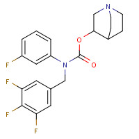 385367-47-5 [(3R)-1-azabicyclo[2.2.2]octan-3-yl] N-(3-fluorophenyl)-N-[(3,4,5-trifluorophenyl)methyl]carbamate chemical structure