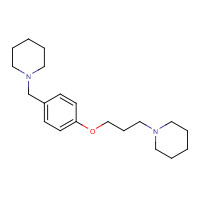 398473-34-2 1-[3-[4-(piperidin-1-ylmethyl)phenoxy]propyl]piperidine chemical structure