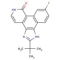 457081-03-7 2-(1,1-Dimethylethyl)-9-fluoro-3,6-dihydro-7H-benz[h]-imidaz[4,5-f]isoquinolin-7-one chemical structure