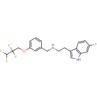 467459-31-0 2-(6-fluoro-1H-indol-3-yl)-N-[[3-(2,2,3,3-tetrafluoropropoxy)phenyl]methyl]ethanamine chemical structure