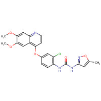 475108-18-0 1-[2-chloro-4-(6,7-dimethoxyquinolin-4-yl)oxyphenyl]-3-(5-methyl-1,2-oxazol-3-yl)urea chemical structure