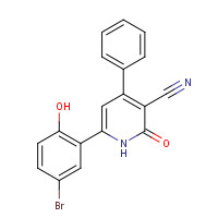 491871-58-0 6-(5-bromo-2-hydroxyphenyl)-2-oxo-4-phenyl-1H-pyridine-3-carbonitrile chemical structure