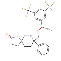 552292-08-7 (5S,8S)-8-[[(1R)-1-[3,5-bis(trifluoromethyl)phenyl]ethoxy]methyl]-8-phenyl-1,9-diazaspiro[4.5]decan-2-one chemical structure