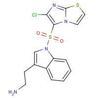 554403-49-5 2-[1-(6-chloroimidazo[2,1-b][1,3]thiazol-5-yl)sulfonylindol-3-yl]ethanamine chemical structure