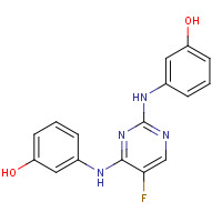 575474-82-7 3-[[5-fluoro-2-(3-hydroxyanilino)pyrimidin-4-yl]amino]phenol chemical structure