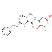 582316-00-5 5-fluoro-3-[[(2S)-3-methyl-2-(phenylmethoxycarbonylamino)butanoyl]amino]-4-oxopentanoic acid chemical structure