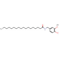 58493-50-8 N-[(4-hydroxy-3-methoxyphenyl)methyl]octadecanamide chemical structure