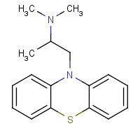 60-87-7 N,N-dimethyl-1-phenothiazin-10-ylpropan-2-amine chemical structure